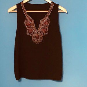 Embroidered Tank Top